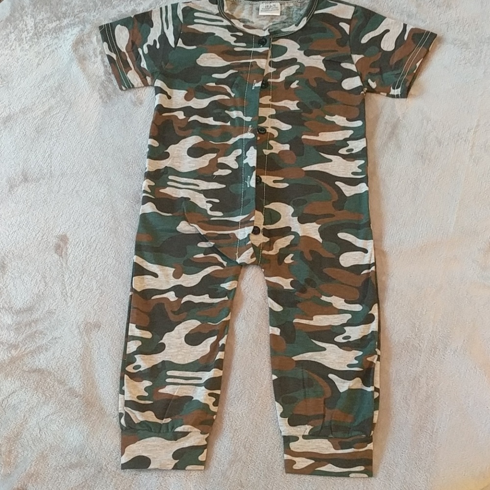 Camouflage Printed Romper